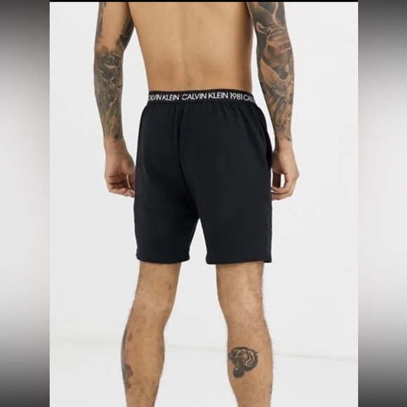 NWT Calvin Klein Men's Lounge Shorts BOLD 1981 in Black Size Small - Picture 6 of 7